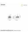 Mantra Maremagnum Wall Lamp Switched 1 Light G9, Polished Chrome
