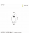 Mantra Maremagnum Table Lamp 1 Light G9, Polished Chrome