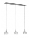 Mantra Artic Linear Pendant 3 Light G9 Line Small, Polished Chrome