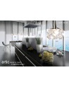 Mantra Artic Linear Pendant 3 Light G9 Line Small, Polished Chrome