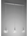Mantra Artic Linear Pendant 3 Light G9 Line Small, Polished Chrome