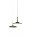 Mantra Orion 2 Light Linear Pendant , 16W LED, 3000K, 1180lm, Black,/Antique Brass