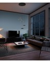 Mantra Orion 2 Light Linear Pendant , 16W LED, 3000K, 1180lm, Black,/Antique Brass