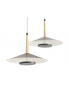 Mantra Orion 2 Light Linear Pendant , 16W LED, 3000K, 1180lm, Black,/Antique Brass