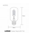 Classic Style LED T45 E27 Dimmable Ø45x110mm 4W 2100K, 200lm, Amber Finish