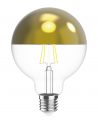 Classic Deco LED Gold Top 80mm E27 Dimmable 220-240V 4W 2700K, 330lm, Gold/Clear Finish