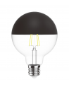 Classic Deco LED Black Top 80mm E27 Dimmable 220-240V 4W 2700K, 330lm, Black/Clear Finish