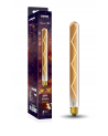 Classic Deco LED 280mm Tubular E27 Dimmable 6W Warm White 1800K, 500lm, Gold Glass