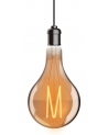 Classic Deco LED GLS Xl Pear Shaped A160 M Filament E27 Dimmable 8W 1800K Extra Warm White, 630lm, Gold Finish