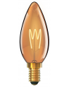 Classic Deco LED Candle/W E14 Non-Dimmable 2W Warm White 1800K, 100lm, Gold Finish