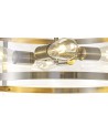 Lily Pendant, 4 Light E27, Antique Brass