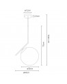 Buy AIMEE Pendant Lamp Chrome Ø300mm, 108253020