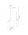 Buy AIMEE Pendant Lamp Chrome Ø250mm, 108252520