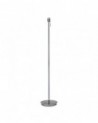 Carlton Round Flat Base Floor Lamp Without Shade, Switched Lampholder, 1 Light E27 Antique Brass