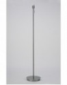 Carlton Round Flat Base Floor Lamp Without Shade, Switched Lampholder, 1 Light E27 Satin Nickel