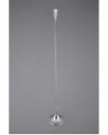 Crowne Round Curved Base Floor Lamp Without Shade, Inline Switch, 1 Light E27 Polished Chrome