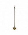 Crowne Round Curved Base Floor Lamp Without Shade, Inline Switch, 1 Light E27 Satin Nickel