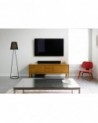 Hayden Floor Lamp 1 Light E27 Matt Black c/w Black Fabric Shade