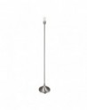 Camino Square Base Small Table Lamp Without Shade, Inline Switch, 1 Light E27 Polished Chrome