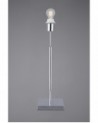 Camino Square Base Medium Table Lamp Without Shade, Inline Switch, 1 Light E27 Polished Chrome