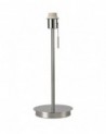 Carlton Round Flat Base Large Table Lamp Without Shade, Switched Lampholder, 1 Light E27 Antique Brass
