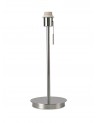 Carlton Round Flat Base Large Table Lamp Without Shade, Switched Lampholder, 1 Light E27 Polished Chrome