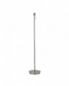 Cedar Round Base Small Table Lamp Without Shade, Inline Switch, 1 Light E14 Polished Chrome