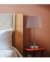 Cedar Round Base Small Table Lamp Without Shade, Inline Switch, 1 Light E14 Polished Chrome