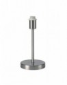 Cedar Round Base Medium Table Lamp Without Shade, Inline Switch, 1 Light E27 Polished Chrome