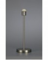 Cedar Round Base Medium Table Lamp Without Shade, Inline Switch, 1 Light E27 Satin Nickel