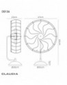 Claudia Table Lamp 5 Light E27 Black
