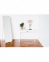 Courtyard Rectangular Base Table Lamp Without Shade, Inline Switch, 1 Light E27 Polished Chrome