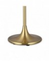 Crowne Round Curved Base Table Lamp Without Shade, Inline Switch, 1 Light E27 Antique Brass