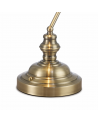 Morgan Bankers Table Lamp 1 Light E27 Antique Brass/Green Glass
