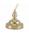 Morgan Bankers Table Lamp 1 Light E27 Gold/Green Glass