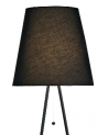 Hayden Floor Lamp 1 Light E27 Matt Black c/w Black Fabric Shade