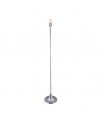 Crowne Round Curved Base Floor Lamp Without Shade, Inline Switch, 1 Light E27 Polished Chrome