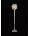 Coniston Floor Lamp, 3 Light E14, Polished Chrome/Crystal