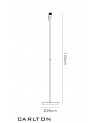 Carlton Round Flat Base Floor Lamp Without Shade, Switched Lampholder, 1 Light E27 Antique Brass