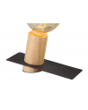 Bret Table Lamp, 1 Light E27, Black/Wood, (Lamps Not Included)