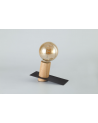Bret Table Lamp, 1 Light E27, Black/Wood, (Lamps Not Included)