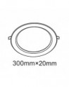 Techtouch 2061830010 Intego Recessed Supervision Round 12’’ 24W Pure White 6400K, 2000lm, White Frame, Inc. Driver