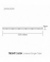 Techtouch 210012001 Linesta LED IP65 1.2M (Single Tube)
