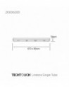 Techtouch 210016001 Linesta LED IP65 0.6M (Single Tube)