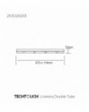 Techtouch 210026001 Linesta LED IP65 0.6M (Double Tube)