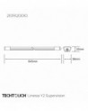 Techtouch 2109120010 Linesta Y2 LED IP65 Supervision 0.6m 230 18W Natural White 4000K, 1600lm, Inc. Driver
