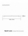 Techtouch 2220220010 Linesta Flat LED IP20 Ecovision 1.5m 230 45W Natural White 4000K, 3600lm, Inc. Driver