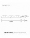 Techtouch 2270620010 Linesta X2 LED IP65 Supervision 1.5m Twin 230 56W Natural White 4000K, 6000lm, Inc. Driver