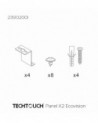 Techtouch 235102001 X2 LED Panel Accessory Kit 2 "Z" Type