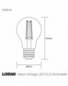 Value Classic LED GLS E27 Dimmable 6.5W Cool White 6000K, 806lm, Clear Finish, 3yrs Warranty (3LT514K)